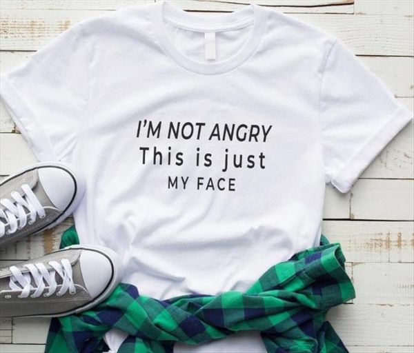 i not angry women letter print short sleeve o neck loose ladies summer fashion tee clothes, White
i not angry women letter print short sleeve o neck loose ladies summer fashion tee clothes, White