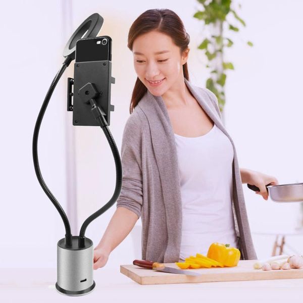 cell phone mounts & holders selfie ring light with flexible long arms holder stand for live stream and makeup
cell phone mounts & holders selfie ring light with flexible long arms holder stand for live stream and makeup