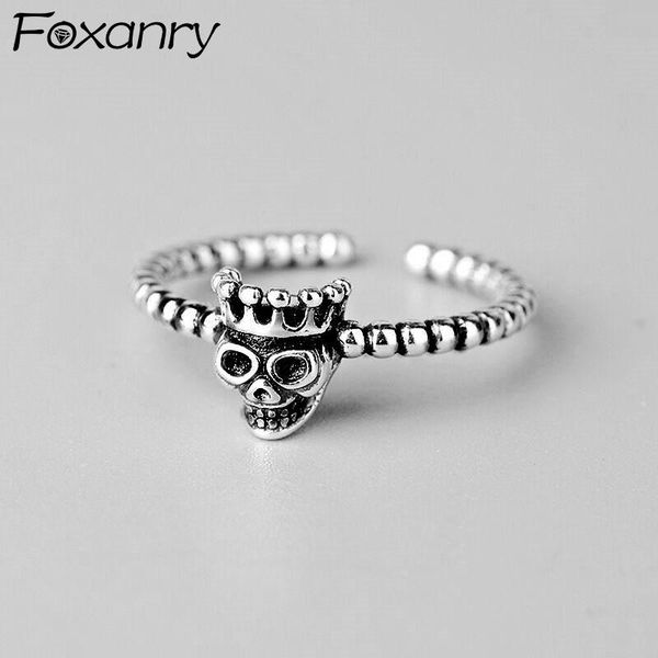 cluster rings foxanry 925 sterling silver skull fashion vintage punk hiphop rock thai party jewelry for women halloween gifts, Golden;silver
cluster rings foxanry 925 sterling silver skull fashion vintage punk hiphop rock thai party jewelry for women halloween gifts, Golden;silver