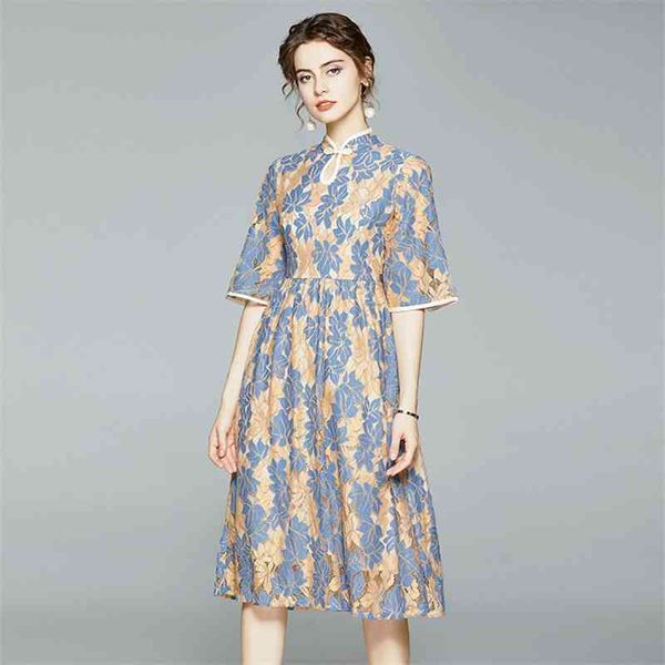 arrived fashion designer runway women half sleeve lace dress flowers embroidery vintage long dresses vestidos 210520, Black;gray
arrived fashion designer runway women half sleeve lace dress flowers embroidery vintage long dresses vestidos 210520, Black;gray