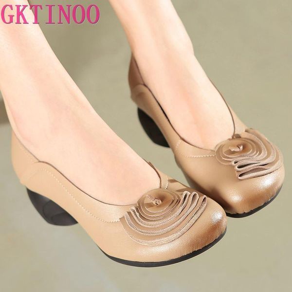 dress shoes gktinoo flower genuine leather women pumps high heels for female soft autumn handmade office, Black
dress shoes gktinoo flower genuine leather women pumps high heels for female soft autumn handmade office, Black