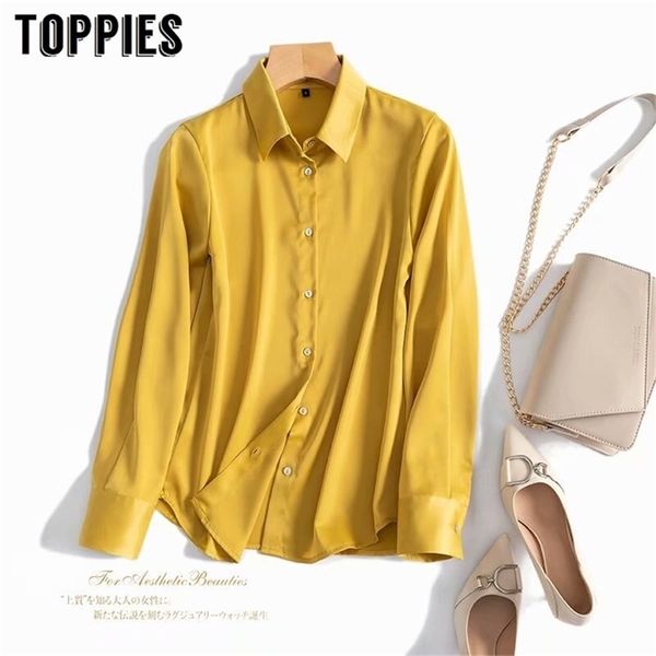 spring long sleeve silk shirt women solid color and blouses korean button shirts 210421, White
spring long sleeve silk shirt women solid color and blouses korean button shirts 210421, White