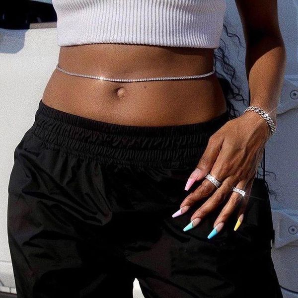 chains the bling king 4mm cz tennis waist chain plus extension iced out cubic zirconia lady hiphop body jewelry, Silver
chains the bling king 4mm cz tennis waist chain plus extension iced out cubic zirconia lady hiphop body jewelry, Silver