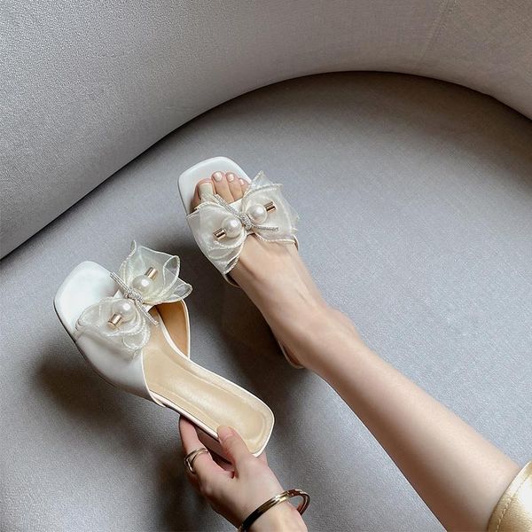 slippers european summer style genuine leather women pearl bow party casual shoes 100% cowhide, Black
slippers european summer style genuine leather women pearl bow party casual shoes 100% cowhide, Black