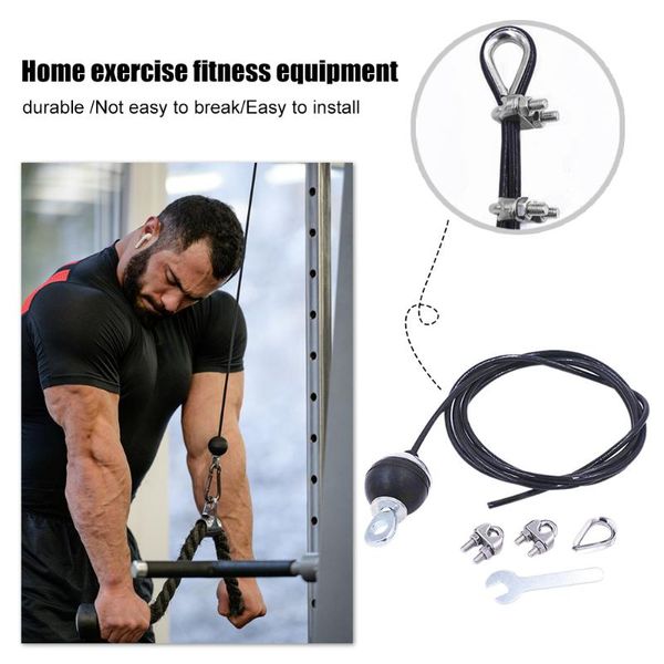 gym cable fitness pulley length adjustable heavy duty steel wire rope thick 5mm for home machine workout accessories
gym cable fitness pulley length adjustable heavy duty steel wire rope thick 5mm for home machine workout accessories