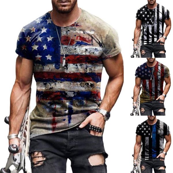 men's t-shirts men usa flag t-shirt independence day short sleeve loose round neck tees fashion america pattern streetwear, White;black
men's t-shirts men usa flag t-shirt independence day short sleeve loose round neck tees fashion america pattern streetwear, White;black