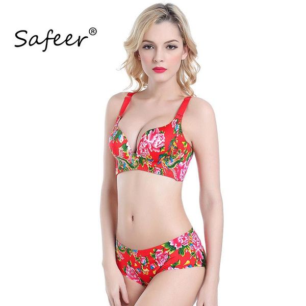 bras sets chinese designer underwear set push up padded bra and brief wire women flower panty lady red bh seamless green, Red;black
bras sets chinese designer underwear set push up padded bra and brief wire women flower panty lady red bh seamless green, Red;black