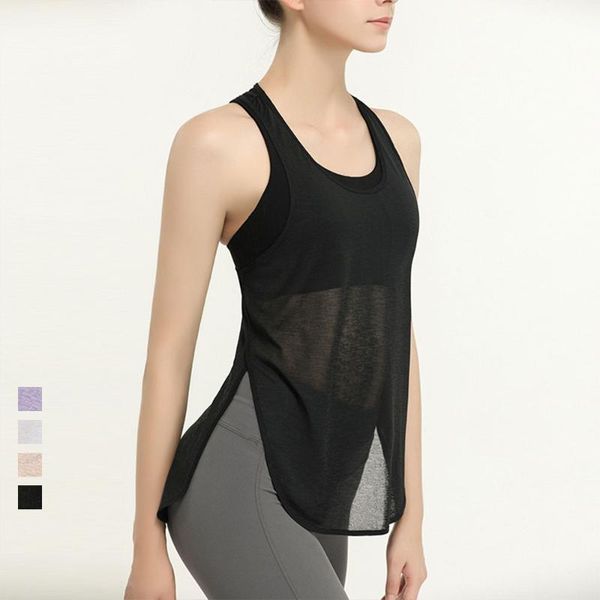 translucent sports vest women's outer wear long running fitness clothes sleeveless quick drying t shirt loose yoga jerseys, Black;blue
translucent sports vest women's outer wear long running fitness clothes sleeveless quick drying t shirt loose yoga jerseys, Black;blue