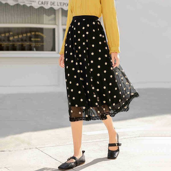 skirts skirt spring arrival floral mid length retro mesh a-line women's skirt xhlj, Black
skirts skirt spring arrival floral mid length retro mesh a-line women's skirt xhlj, Black