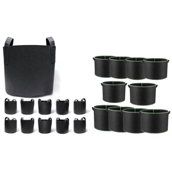 planters & pots promotion 10-pack 7 gallon grow bags, aeration fabric with handles felt planting bag 10 pack 2 bags 
planters & pots promotion 10-pack 7 gallon grow bags, aeration fabric with handles felt planting bag 10 pack 2 bags