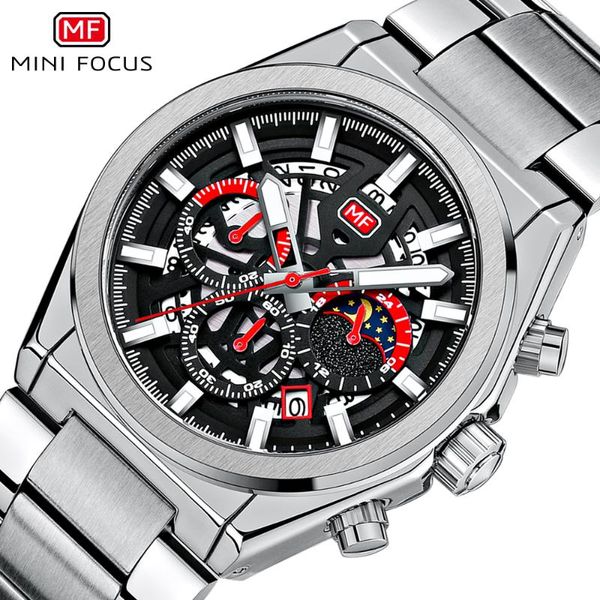 wristwatches mini focus men's watch chronograph 2021 luxury quartz stainless steel strap waterproof sport wristwatch relogios, Slivery;brown
wristwatches mini focus men's watch chronograph 2021 luxury quartz stainless steel strap waterproof sport wristwatch relogios, Slivery;brown