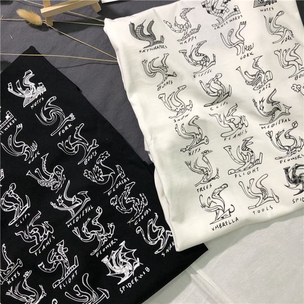 correct version 240g double yarn g-net synchronous 21 / ss spring summer new donkey printed short sleeve round neck t-shirt0, White;black
correct version 240g double yarn g-net synchronous 21 / ss spring summer new donkey printed short sleeve round neck t-shirt0, White;black