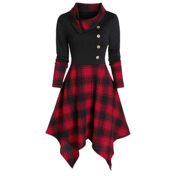 women size big tartan dress autumn tunics vintage sleeveless red plaid print button rockabilly party gothic casual dresses, Black;gray
women size big tartan dress autumn tunics vintage sleeveless red plaid print button rockabilly party gothic casual dresses, Black;gray