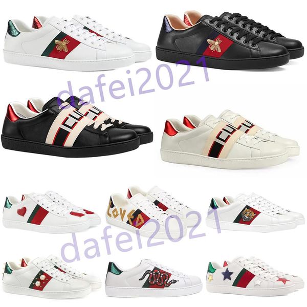 mens italy bee shoe women casual white leather shoes green red stripe embroidered tiger snake couples trainers des chaussures, Black
mens italy bee shoe women casual white leather shoes green red stripe embroidered tiger snake couples trainers des chaussures, Black