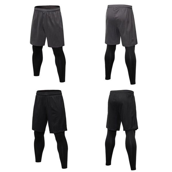 men's leggings fake two pieces of fitness sports running casual stretch quick-drying trousers pants 2021 men's, Black
men's leggings fake two pieces of fitness sports running casual stretch quick-drying trousers pants 2021 men's, Black