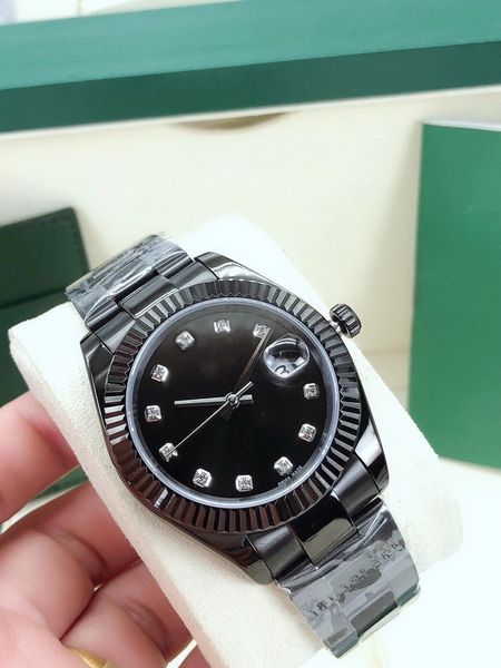 fashion men's watches automatic mechanical men 41mm 2813 movement watch wristwatches all black stainless steel diamond dial mens wristw, Slivery;brown
fashion men's watches automatic mechanical men 41mm 2813 movement watch wristwatches all black stainless steel diamond dial mens wristw, Slivery;brown