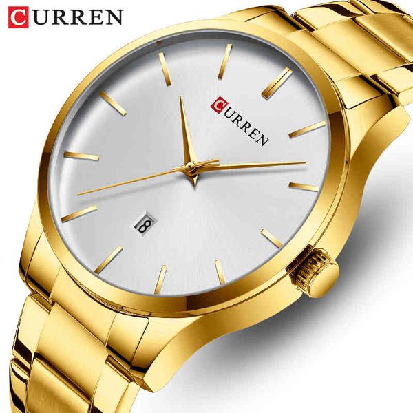 curren watch fashion sport mens watches waterproof quartz wristwatch stainless steel male clock relogio masculino gift for men 210517, Slivery;brown
curren watch fashion sport mens watches waterproof quartz wristwatch stainless steel male clock relogio masculino gift for men 210517, Slivery;brown