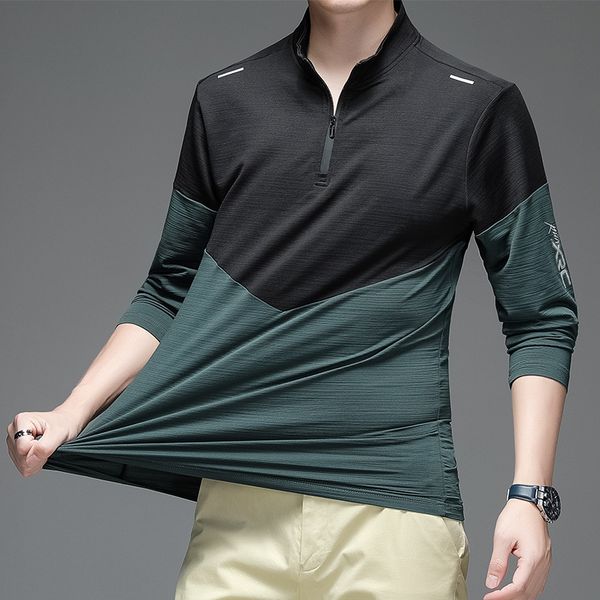 men's t shirt 2021 autumn fast drying ice silk long sleeve t-shirt men's leisure sports fitns outdoor fishing cloth, White;black
men's t shirt 2021 autumn fast drying ice silk long sleeve t-shirt men's leisure sports fitns outdoor fishing cloth, White;black