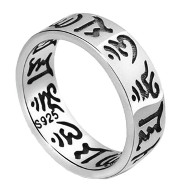 cluster rings bocai solid s925 pure silver man ring six-character mantra great thai couple good luck vintage authentic, Golden;silver
cluster rings bocai solid s925 pure silver man ring six-character mantra great thai couple good luck vintage authentic, Golden;silver