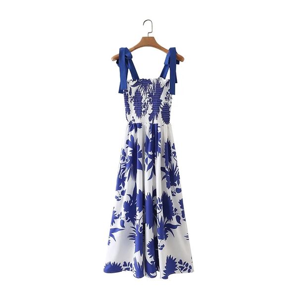 summer women blue floral print suspender midi dress female elastic bust clothes casual lady loose vestido d7777 210430, Black;gray
summer women blue floral print suspender midi dress female elastic bust clothes casual lady loose vestido d7777 210430, Black;gray