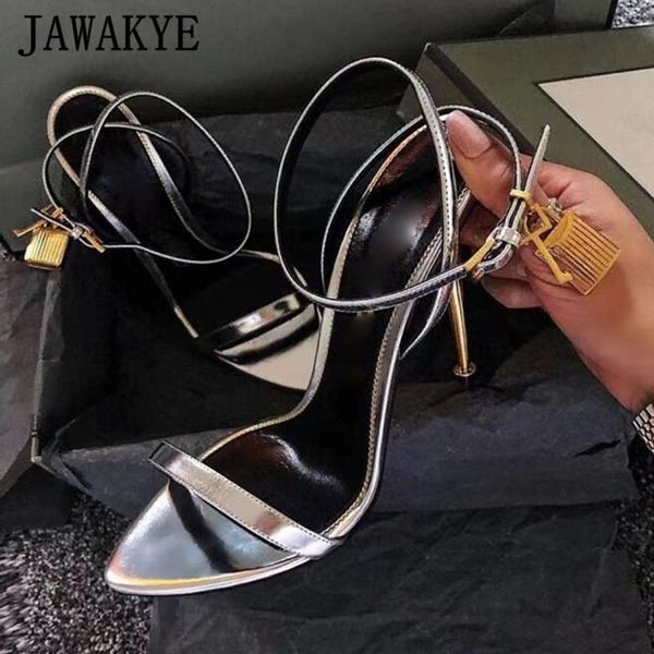 metal lock fringe high heel party sandals pointy toe ankle strap women shoes real leather bride wedding, Black
metal lock fringe high heel party sandals pointy toe ankle strap women shoes real leather bride wedding, Black