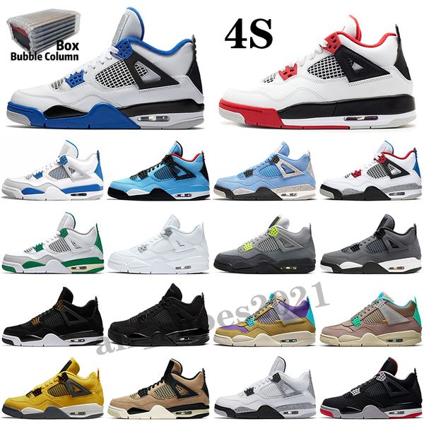 with box 4 og 4s university blue mens basketball shoes desert moss taupe haze white oreo sail paris guava noir black cat men women sneakers, White;red
with box 4 og 4s university blue mens basketball shoes desert moss taupe haze white oreo sail paris guava noir black cat men women sneakers, White;red
