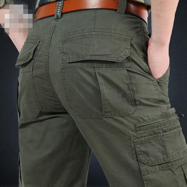 men's pants 2021 spring and autumn middle-aged casual multi bag tooling straight tube pure cotton outdoor sports loose large, Black
men's pants 2021 spring and autumn middle-aged casual multi bag tooling straight tube pure cotton outdoor sports loose large, Black