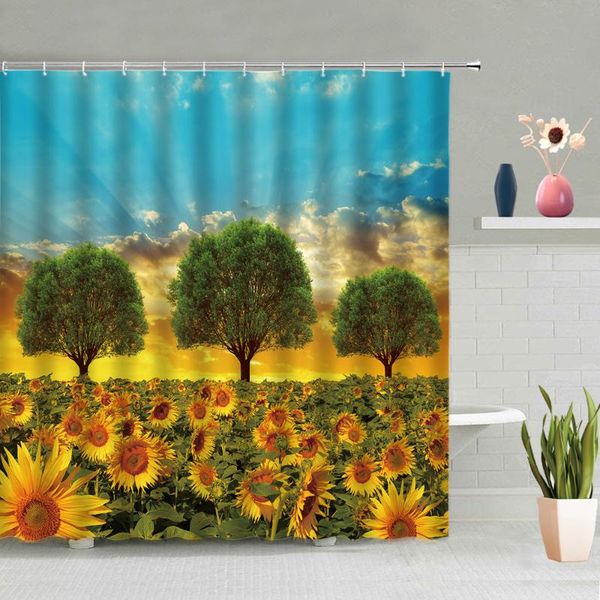 bathroom accessories sunflower flowers sunshine tree natural scenery background shower curtain waterproof polyester with hooks curtains
bathroom accessories sunflower flowers sunshine tree natural scenery background shower curtain waterproof polyester with hooks curtains