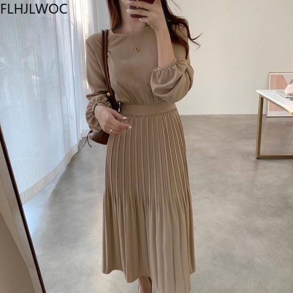 casual dresses chic korean clothes design autumn spring womens long sleeve o neck elegant lady floral printed retro vintage pleated dress, Black;gray
casual dresses chic korean clothes design autumn spring womens long sleeve o neck elegant lady floral printed retro vintage pleated dress, Black;gray