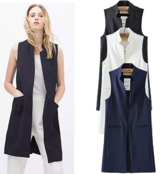 women's vests women fashion elegant office lady pocket coat sleeveless jacket outwear casual brand waistcoat colete feminino, Black;white
women's vests women fashion elegant office lady pocket coat sleeveless jacket outwear casual brand waistcoat colete feminino, Black;white
