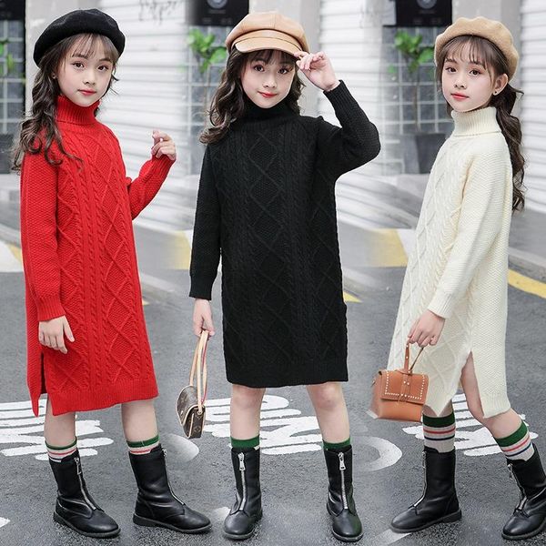 pullover autumn girls turtleneck sweaters thick knitted dresses long split sweater elegant children's warm clothes winter 10 12 14t, Blue
pullover autumn girls turtleneck sweaters thick knitted dresses long split sweater elegant children's warm clothes winter 10 12 14t, Blue