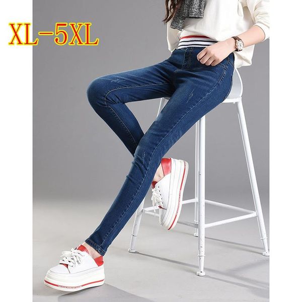 jeans for women high waist woman elastic plus size femme washed casual skinny pencil pants denim trousers women's, Blue
jeans for women high waist woman elastic plus size femme washed casual skinny pencil pants denim trousers women's, Blue