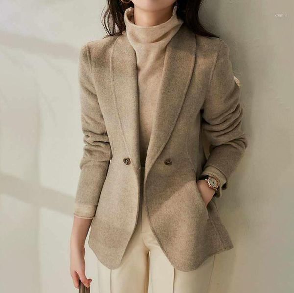 women's suits & blazers style double-sided wool waist blazer suit women plus size clothing for blue jacket ladies, White;black
women's suits & blazers style double-sided wool waist blazer suit women plus size clothing for blue jacket ladies, White;black