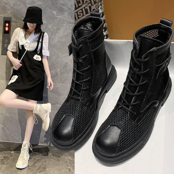 hollow out mesh summer ankle boots for women breathable zipper lace up casual shoes woman low heels short booties white, Black
hollow out mesh summer ankle boots for women breathable zipper lace up casual shoes woman low heels short booties white, Black