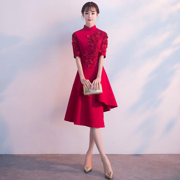 summer autumn mid-sleeve vintage evening-dress banquet host elegant noble prom-dress bridesmaid engagement party daily ethnic clothing, Red
summer autumn mid-sleeve vintage evening-dress banquet host elegant noble prom-dress bridesmaid engagement party daily ethnic clothing, Red