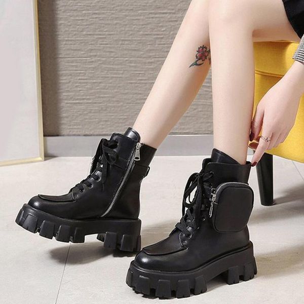 boots women's ankle boot ladies pu pocket short botas female lace up combat runway buckle fashion woman platform shoes 2021, Black
boots women's ankle boot ladies pu pocket short botas female lace up combat runway buckle fashion woman platform shoes 2021, Black