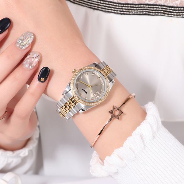 drvin women's watch classic style fashion design high grade stainless steel with quartz diamond, Slivery;brown
drvin women's watch classic style fashion design high grade stainless steel with quartz diamond, Slivery;brown
