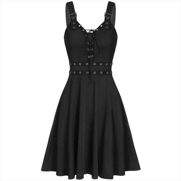 plus size cool solid bandage womens dress irregular hem sleeveless camisole mini gothic punk style strap, Black;gray
plus size cool solid bandage womens dress irregular hem sleeveless camisole mini gothic punk style strap, Black;gray