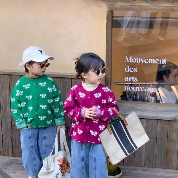pullover melario baby sweater korean style autumn and winter boys girls retro bow sweaters children's cute clothing toddler cardigan, Blue
pullover melario baby sweater korean style autumn and winter boys girls retro bow sweaters children's cute clothing toddler cardigan, Blue