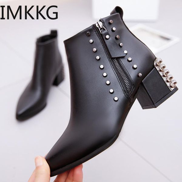boots women black ankle zipper rivet shoes female pu leather motorcycle autumn
boots women black ankle zipper rivet shoes female pu leather motorcycle autumn
