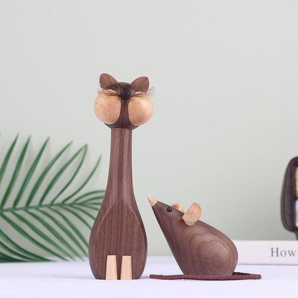decorative objects & figurines nordic home furnishings solid wood mouse and cat ins toy study decoration zodiac gift
decorative objects & figurines nordic home furnishings solid wood mouse and cat ins toy study decoration zodiac gift