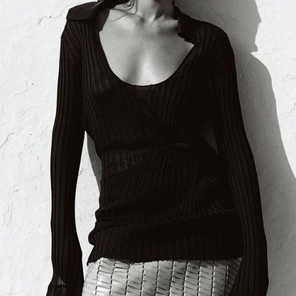 women's sweaters 2021 early autumn sweater large round-neck long-sleeved knitwear outside wearing knitted spring women, White;black
women's sweaters 2021 early autumn sweater large round-neck long-sleeved knitwear outside wearing knitted spring women, White;black