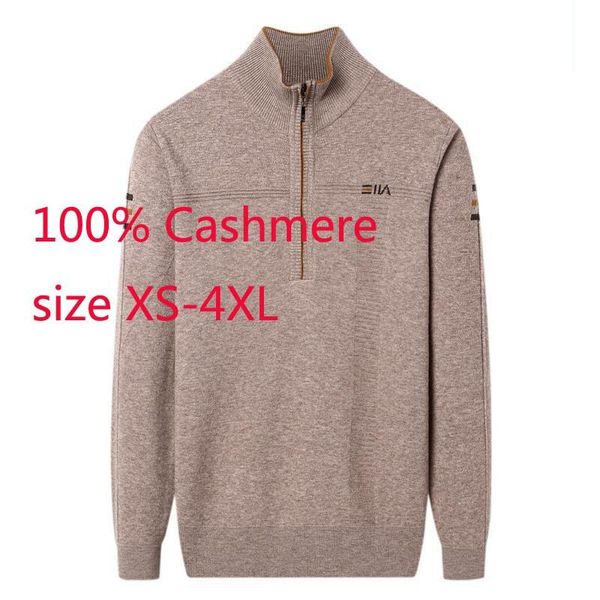 men's sweaters arrival autumn winter men half high zipper collar pure cashmere computer knitted pullovers thick sweater plus size xs-4x, White;black
men's sweaters arrival autumn winter men half high zipper collar pure cashmere computer knitted pullovers thick sweater plus size xs-4x, White;black