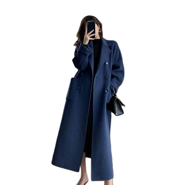 women's wool & blends fall/winter 2021navy black woolen coat fashion loose belt temperament casual trench plus size b
women's wool & blends fall/winter 2021navy black woolen coat fashion loose belt temperament casual trench plus size b