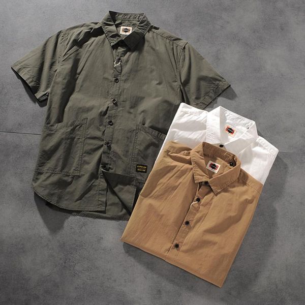 men's casual shirts summer spring short sleeve simple pure color wild beach shirt social cotton male outwear loose, White;black
men's casual shirts summer spring short sleeve simple pure color wild beach shirt social cotton male outwear loose, White;black