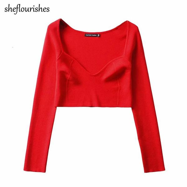 women's sweaters 2021 cropped women solid long sleeve sweater fall v neck black red pullover knitted streetwear, White;black
women's sweaters 2021 cropped women solid long sleeve sweater fall v neck black red pullover knitted streetwear, White;black