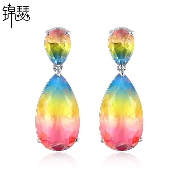 jewelry charm stud colorful shade earrings with 3a zircon inlaid in copper fashion zirconium women's banquet, Golden
jewelry charm stud colorful shade earrings with 3a zircon inlaid in copper fashion zirconium women's banquet, Golden