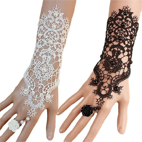five fingers gloves 1pc women rose beads flower lace glove goth style adjustable with ring long bracelet accessories, Blue;gray
five fingers gloves 1pc women rose beads flower lace glove goth style adjustable with ring long bracelet accessories, Blue;gray