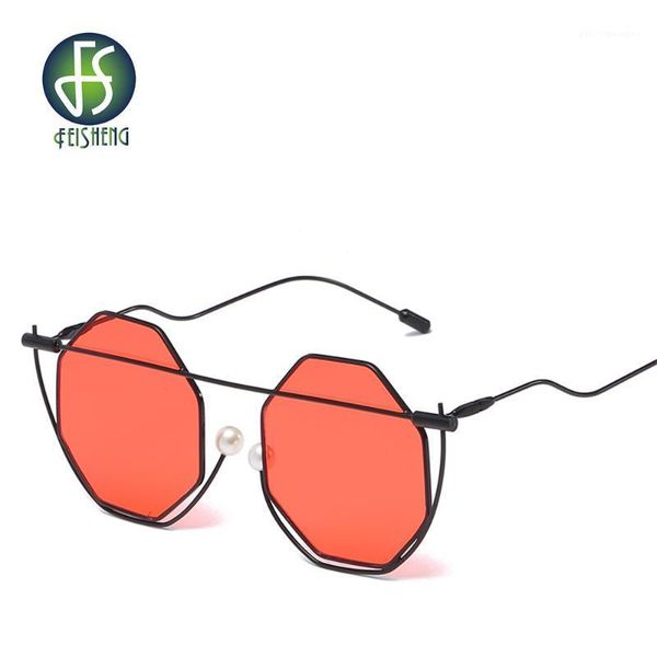 sunglasses fashion summer polygonal pearl nose pads for women optical men cool frame metal uv00 retro classic eyewear glasses, White;black
sunglasses fashion summer polygonal pearl nose pads for women optical men cool frame metal uv00 retro classic eyewear glasses, White;black