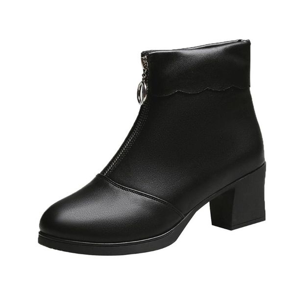 boots women's front zipper flower bare buckle square heel casual short bright leather, Black
boots women's front zipper flower bare buckle square heel casual short bright leather, Black